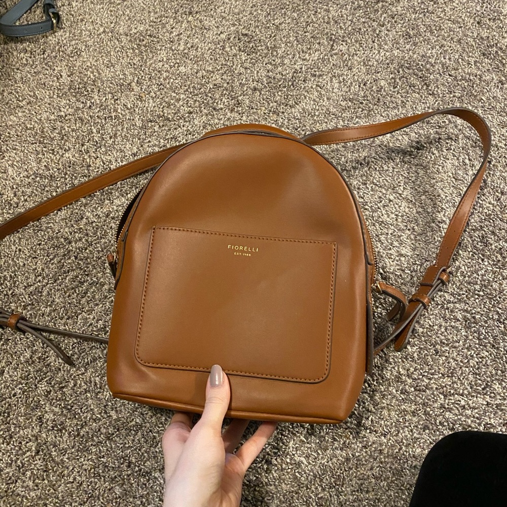 Fiorelli brown backpack purse
